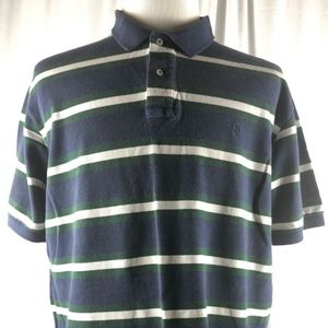 RL Men Short Sleeve Polo Shirt XXL M-Color Striped